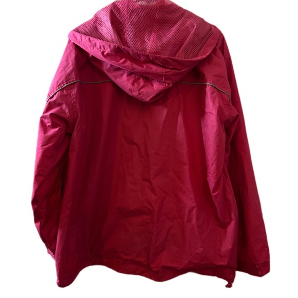 Vintage Cape Cod Massachusetts‎ Jacket Womens XL Pink Full Zip Windbreaker Retro - Picture 6 of 7